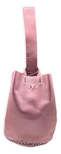 navigli bag | metallic parrot pink upcycled leather