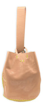 navigli bag | tumbleweed upcycled patent leather with neon stitches