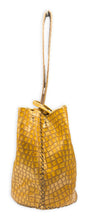 navigli bag | deep yellow organic-embossed upcyled leather
