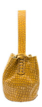 navigli bag | deep yellow organic-embossed upcyled leather