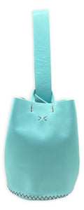 navigli bag | cyan upcycled leather