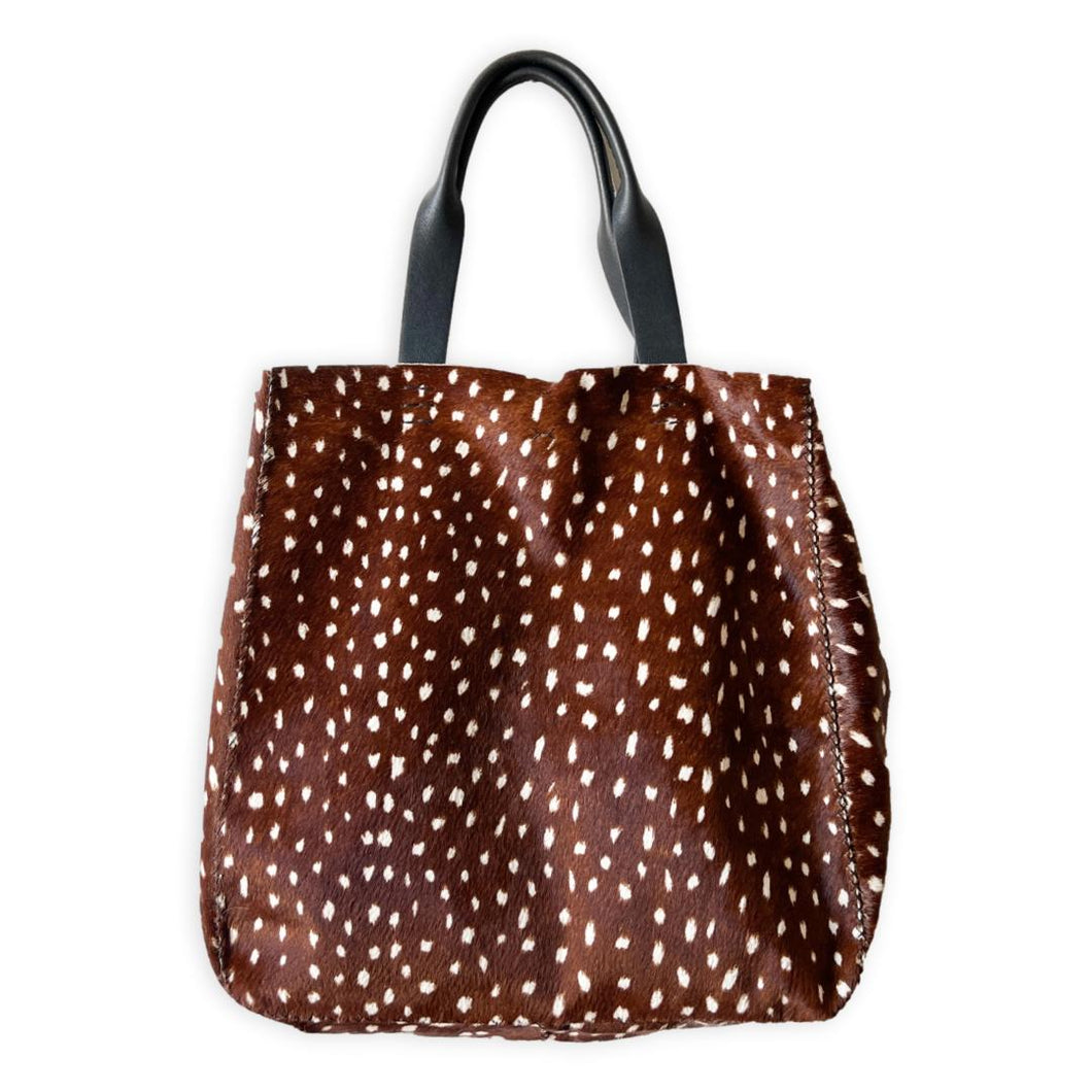 ipanema bag | deer-print upcycled cowhide