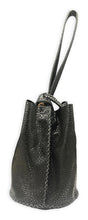 navigli bag | black pebble grain upcycled leather