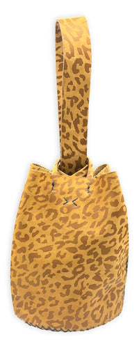 navigli bag | honey brown leopard-print upcycled leather