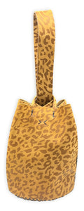 navigli bag | honey brown leopard-print upcycled leather