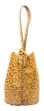 navigli bag | honey brown leopard-print upcycled leather