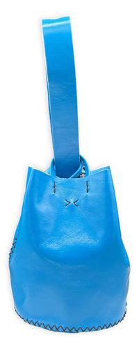navigli bag | cobalt blue upcycled leather