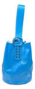 navigli bag | cobalt blue upcycled leather