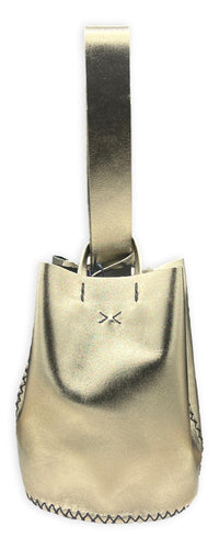navigli bag | champagne gold upcycled leather
