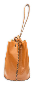 navigli bag | cognac upcycled leather