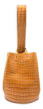 navigli bag | cognac croc-embossed grain upcycled leather