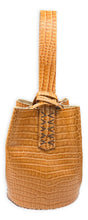 navigli bag | cognac croc-embossed grain upcycled leather