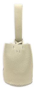 navigli bag | off-white pebble grain upcycled leather