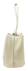 navigli bag | off-white pebble grain upcycled leather