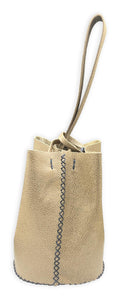 navigli bag | sand pebble grain upcycled leather