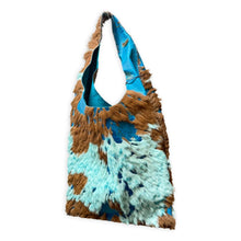 palermo bag | blue devore upcycled cowhide
