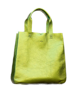 ipanema bag | metallic green leather