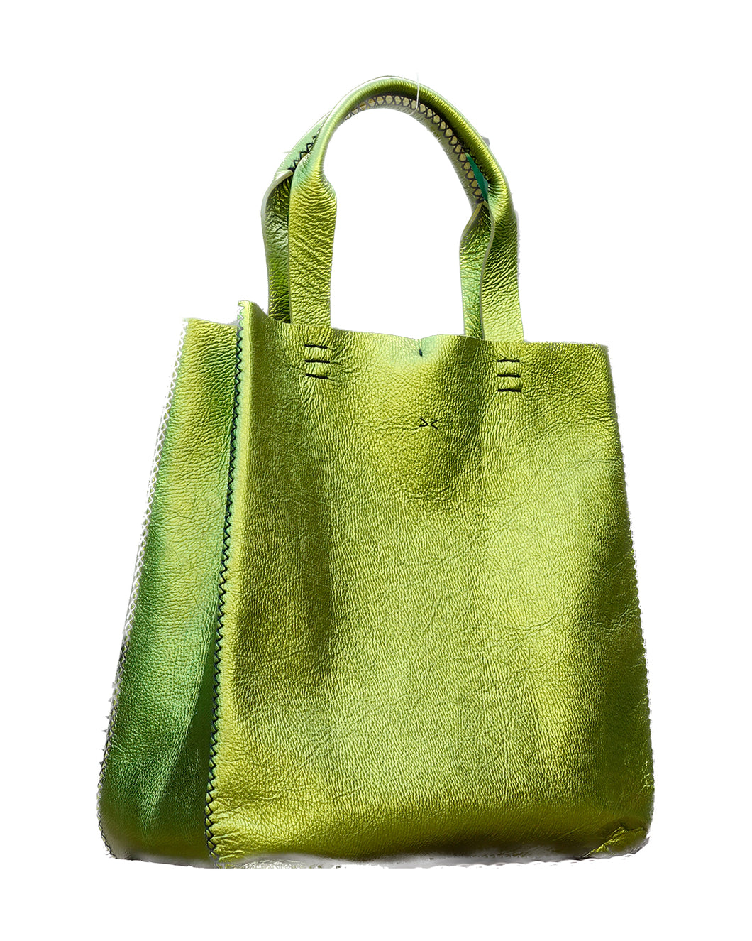 ipanema bag | metallic green leather