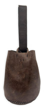 navigli bag | dark brown distressed upcycled leather