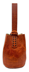 navigli bag | whiskey distressed upcycled leather