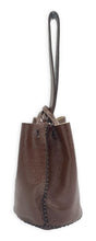 navigli bag | glossy brown upcycled leather