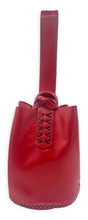 navigli bag | red upcycled leather
