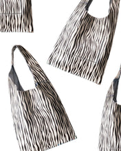 palermo bag | zebra print upcycled cowhide