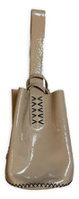 navigli bag | glossy sand upcycled leather
