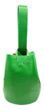 navigli bag | green lezard-embossed upcycled leather