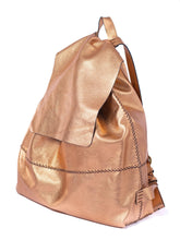 bay ridge large backpack | copper upcycled leather