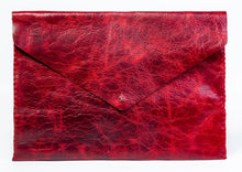 downtown case | red distressed leather - Volta Atelier