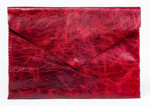 downtown case | red distressed leather - Volta Atelier