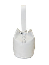 navigli bag | off-white leather with white stitches