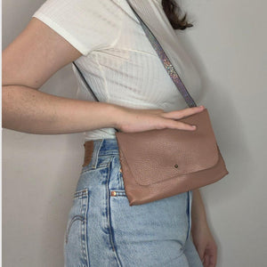 lapa bag | beige floater  upcycled leather