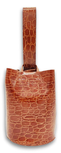 navigli bag | brown crocco-embossed leather