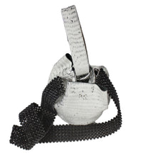 black hand-beaded strap - Volta Atelier