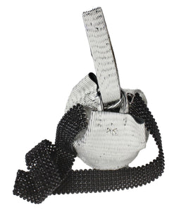 black hand-beaded strap - Volta Atelier