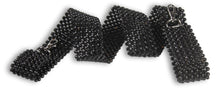 black hand-beaded strap - Volta Atelier