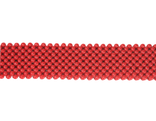 red hand-beaded strap - Volta Atelier