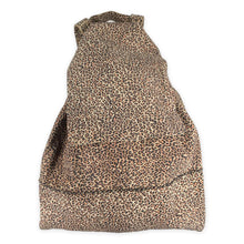 bay ridge backpack | leopard-print upcycled suede