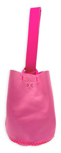 navigli bag | two toned pink upcycled leather