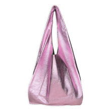palermo bag | light metallic pink upcycled leather