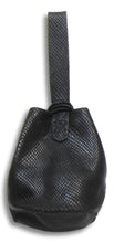 navigli bag | black snake-embossed leather - Volta Atelier