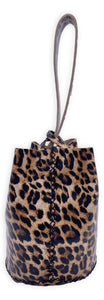 navigli bag | large leopard print upcycled leather