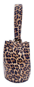 navigli bag | large leopard print upcycled leather