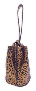 navigli bag | bronze leopard print upcycled leather