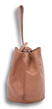 navigli bag | brown lezard-embossed upcycled leather