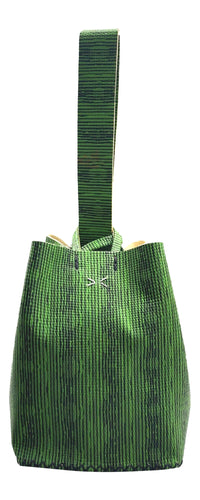 navigli bag | green watermelon upcycled leather