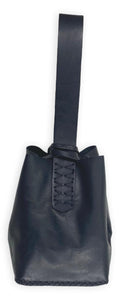 navigli bag | black nappa upcycled leather