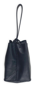 navigli bag | black nappa upcycled leather